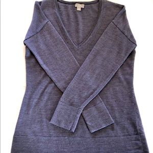 J.Jill Lightweight Merino Wool Purple Sweater - PS